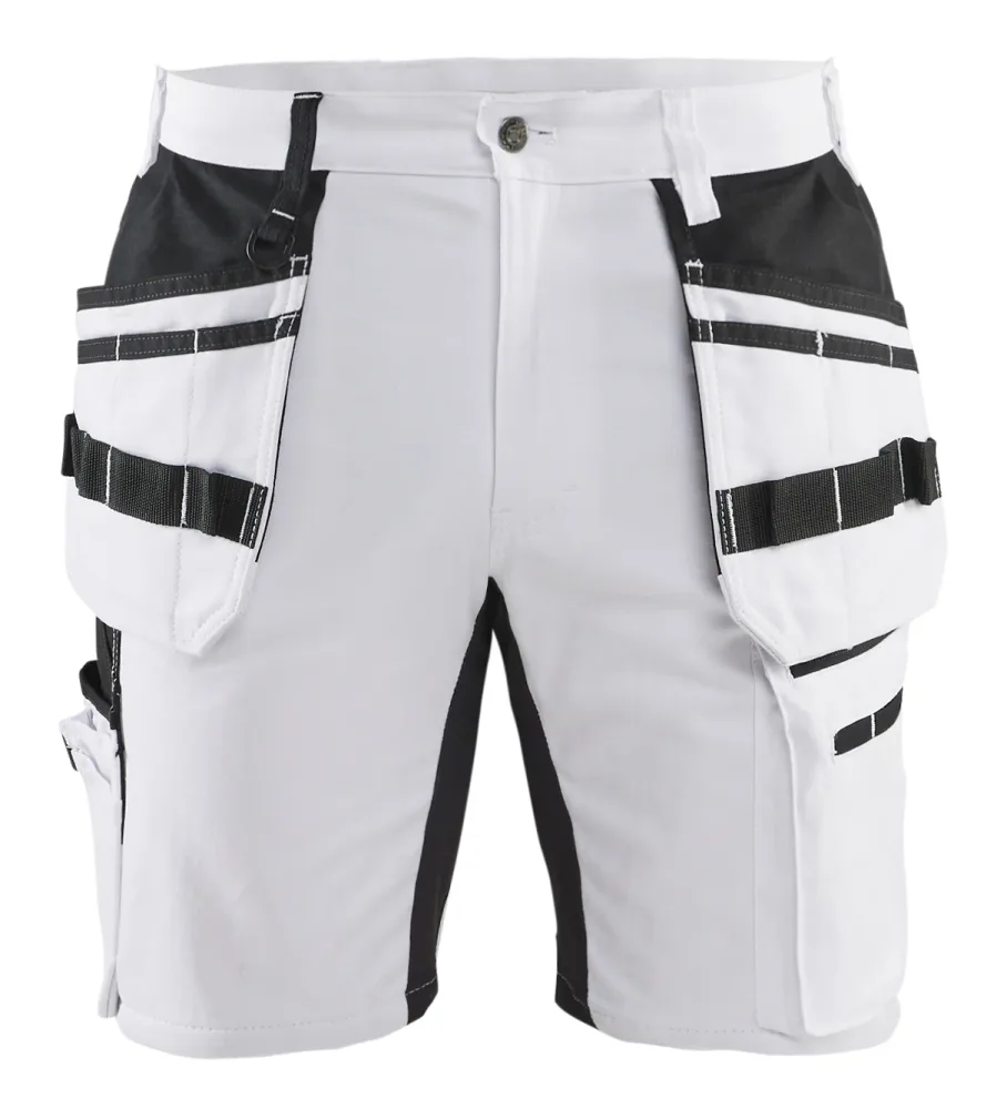 Blåkläder 191110001099D116 Målarshorts vit/svart D116