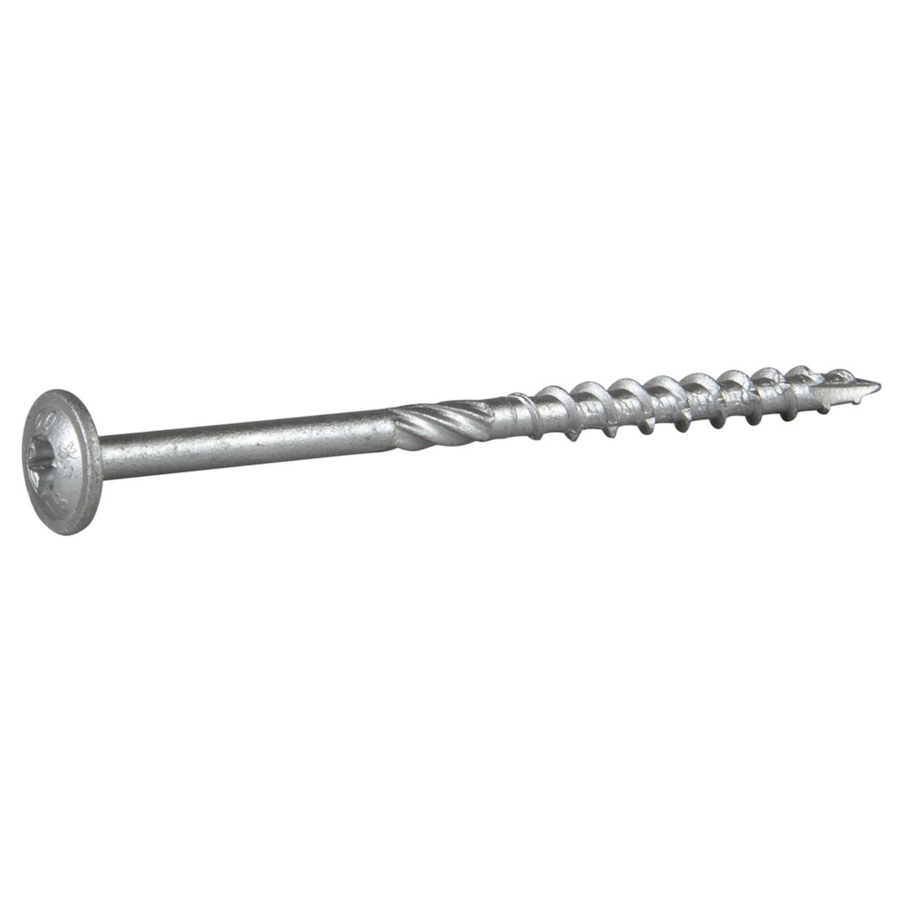 Konstruktionsskruv-W (WAF) Med Stort Huvud 6x100mm Corrseal C4 100st Essve