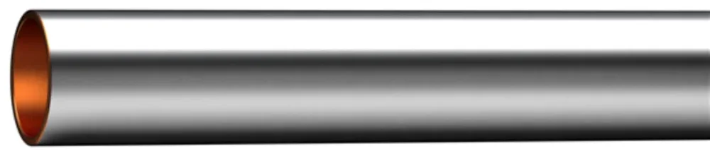 Trio Perfekta 8564148 Kopparrör förkromade, glödgade, 10 x 0,8 mm 2 m