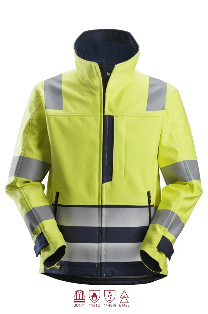 Snickers Workwear 1260 ProtecWork Softshelljacka varsel, gul M