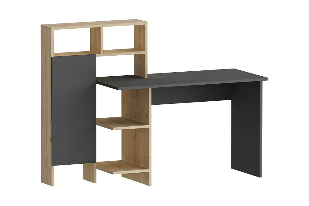 Irbene Skrivbord 135 cm med Förvaring Hyllor + Skåp