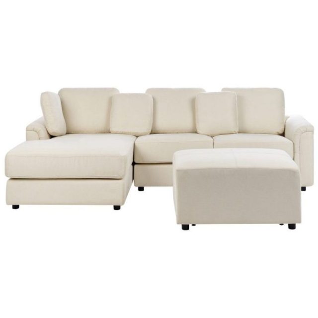4-sitssoffa Kohlo Beige/svart, Högervänd