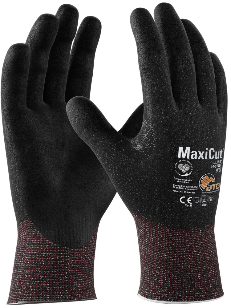 ATG MaxiCut Ultra F 44-6745F Skärskyddshandske svart 6