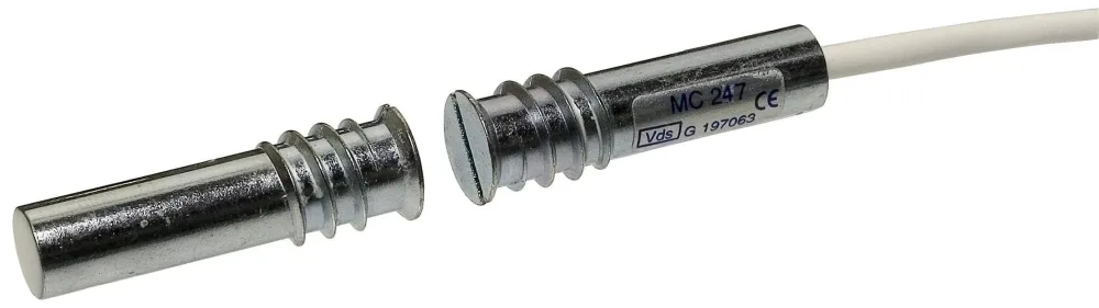 Alarmtech MC 247-6 Magnetkontakt 2 öppnande kontakter 6 m kabel - Bild 2