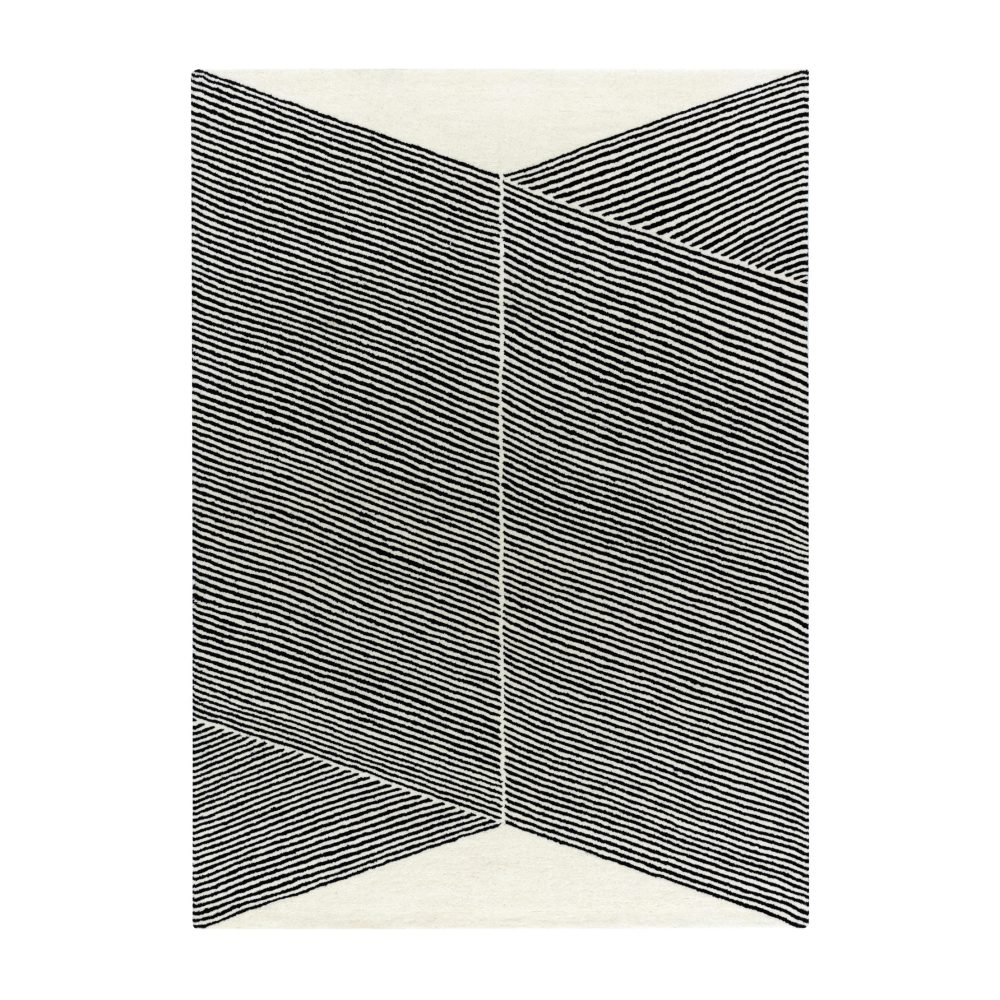 Rectangles ullmatta naturvit, 170x240 cm