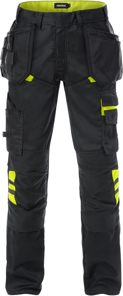 BYXA 2595 STFP SV/GUL C56 SVART/HIVIS GUL