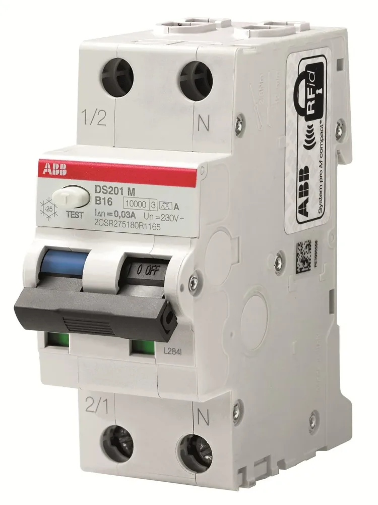 ABB 2CSR275480R1404 Personskyddsautomat 10kA, C-karakteristik, typ APR DS201M M C40 APR30