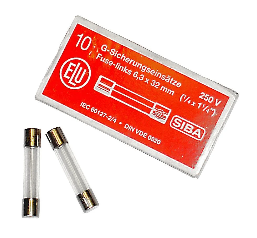 SIBA 7005961.15 Finsäkring 6 x 32 mm, trög, 10-pack 15 A