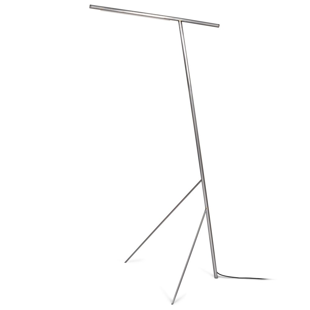 Mattia golvlampa, Steel-brass