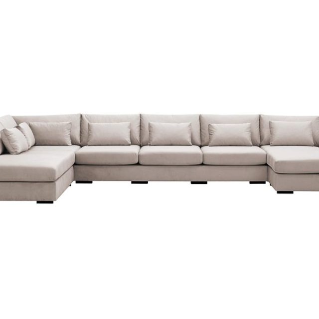 Grande 6-sits U-Soffa med Divan Höger