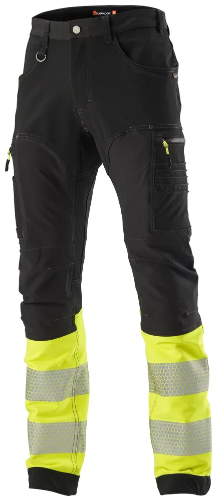 L.Brador 1031P Servicebyxa svart/hi-vis gul, klass 1 C60