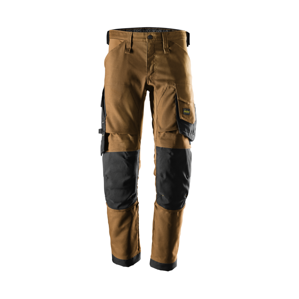 STRETCHBYXA CANVAS AW BRUN/SVART STL 100
