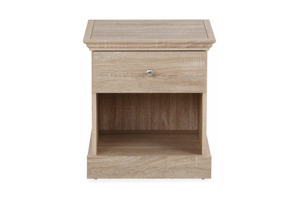 Dareia Sängbord 45 cm med Förvaring Låda + Hylla
