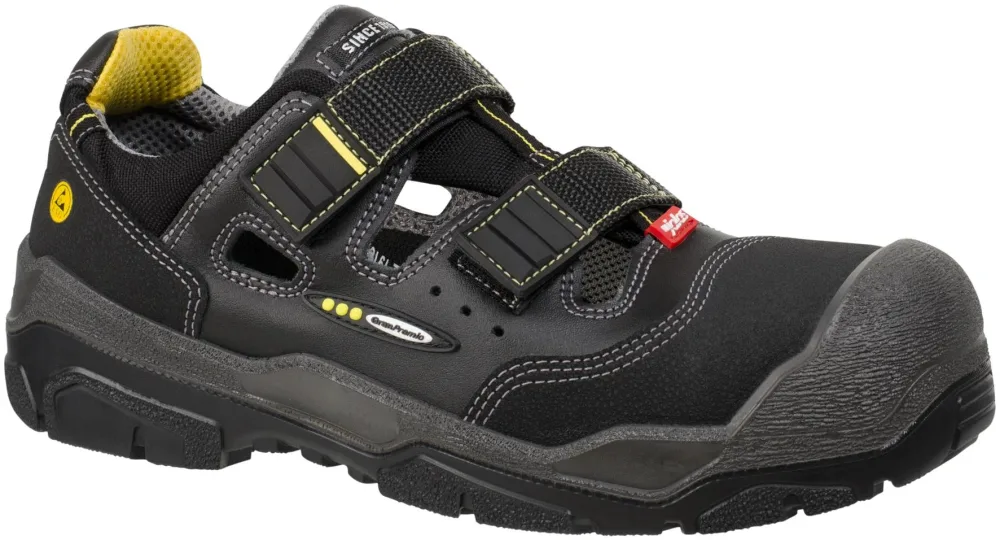 Jalas 1518 Antislip+ Skyddssandal S1P, svart 40