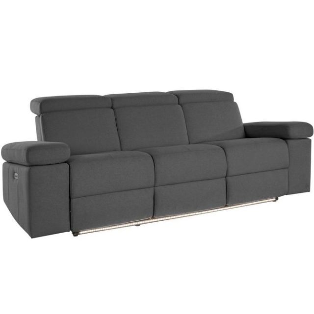3-sitssoffa Rayland Antracit, Sunday tyg, Elektrisk vilstol