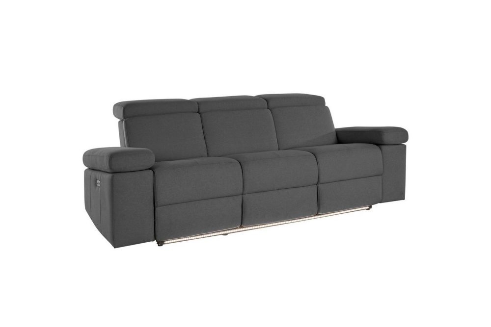 3-sitssoffa Rayland Antracit, Sunday tyg, Elektrisk vilstol
