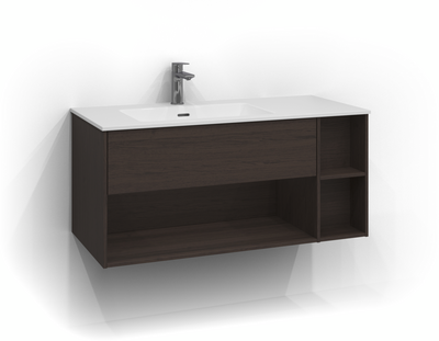 TVÄTTSTÄLLSSKÅP SVEDBERGS EPOS PLAN BRUN ASK 1LÅD ÖPP PUSH 100X45,3X45CM VÄ