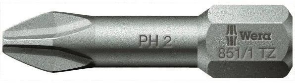Wera 851/1 TZ Bits 25 mm, 1/4" sexkantfäste Storlek 1