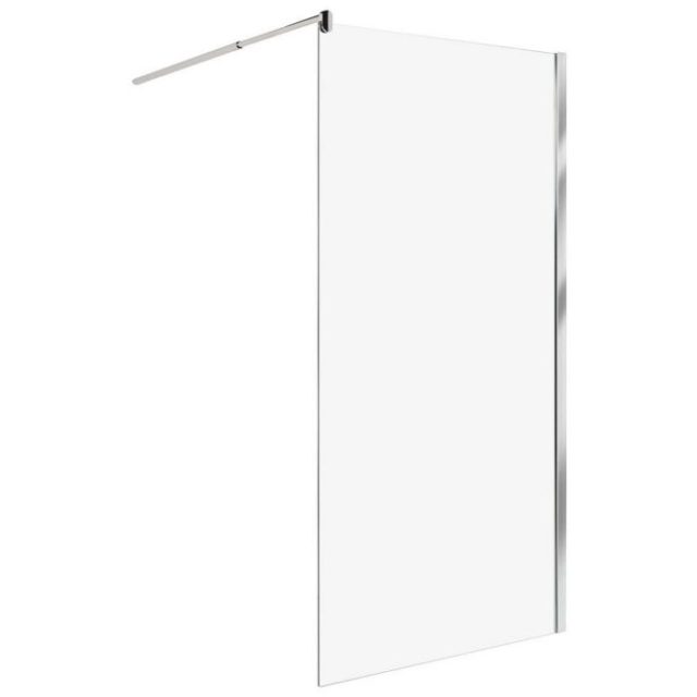 Duschskärm Ahaus Transparent/Silver, 100x100x190 cm