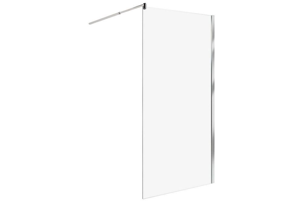 Duschskärm Ahaus Transparent/Silver, 100x100x190 cm