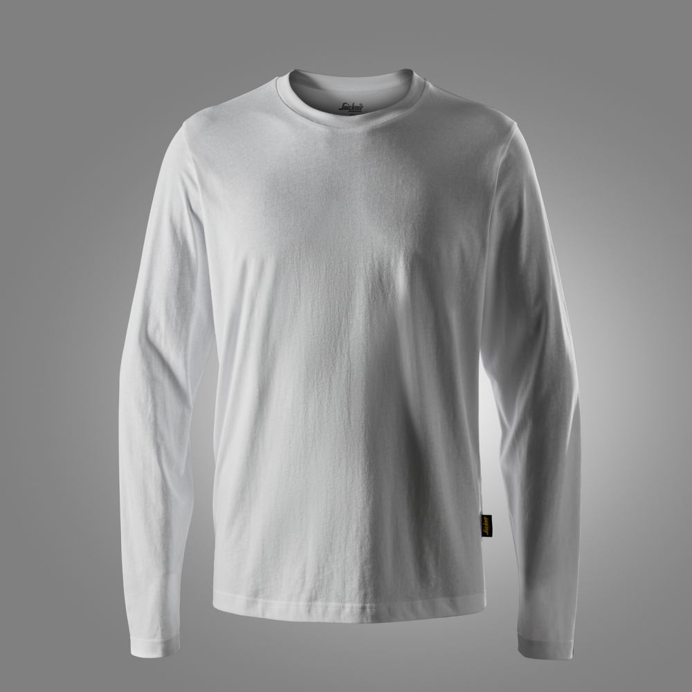 T-SHIRT LÅNGÄRMAD VIT STL S VIT STL S