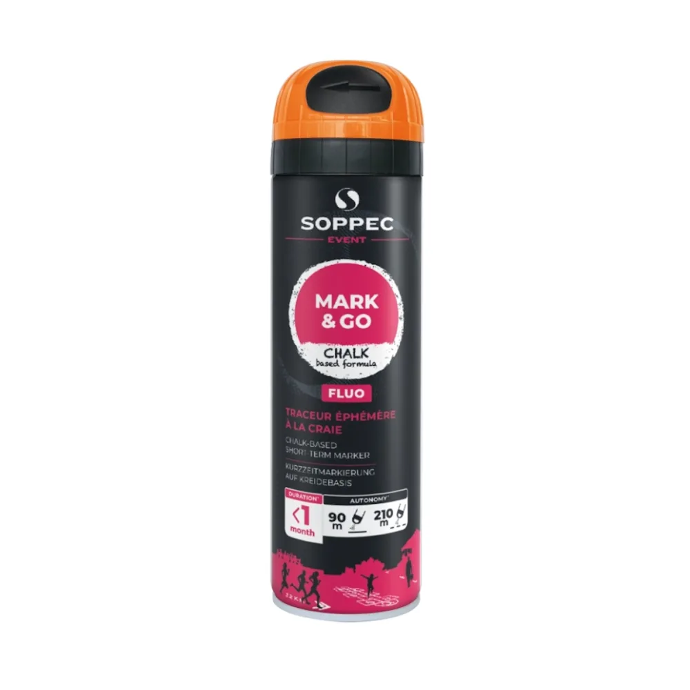 Köp Soppec Kritspray Fluo Orange 500ml | Fri Frakt