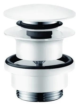 Hansgrohe 50105000 Bottenventil för tvättställ, Push-Open, 1 1/4" Förkromad