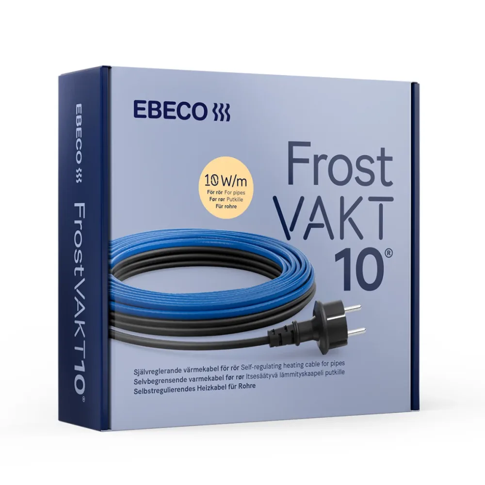 Ebeco Frostvakt 10 Värmekabel 10-20 W/m, självreglerande, stickkontakt 2 m, 20 W