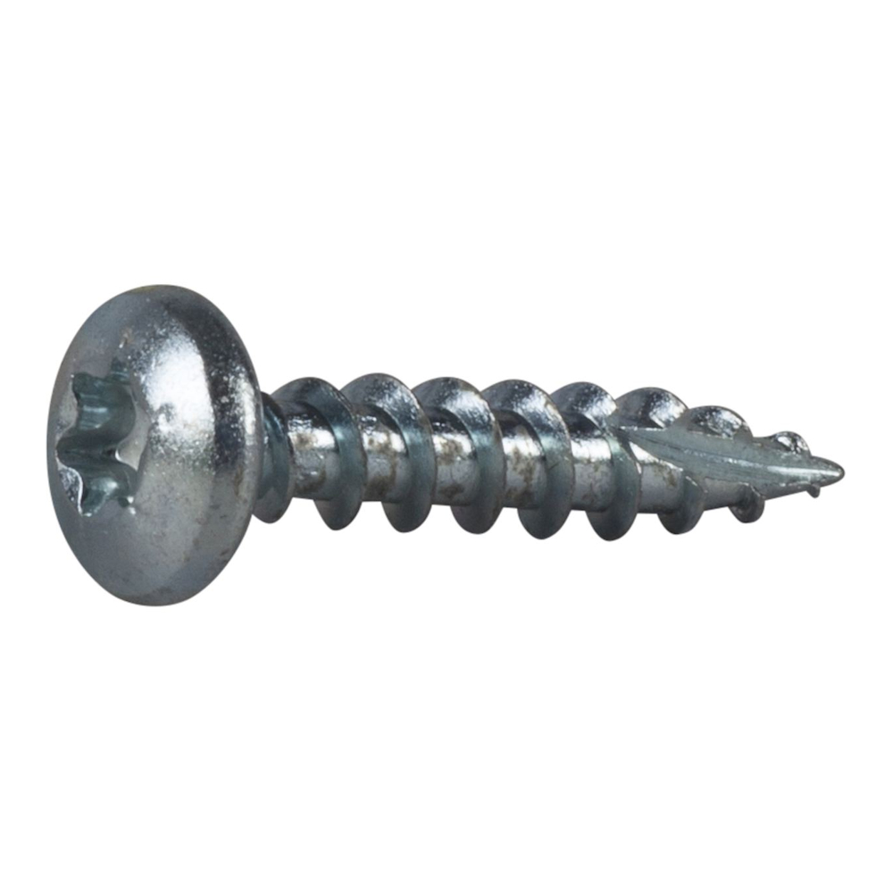 Träskruv Kullrigt Skalle Helgängad TX25 5x25mm Blankförzinkad C1 200st Essve