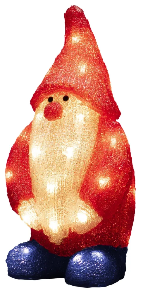Konstsmide 6242-103 Dekorationsbelysning tomte, akryl, 36 cm 32 LED