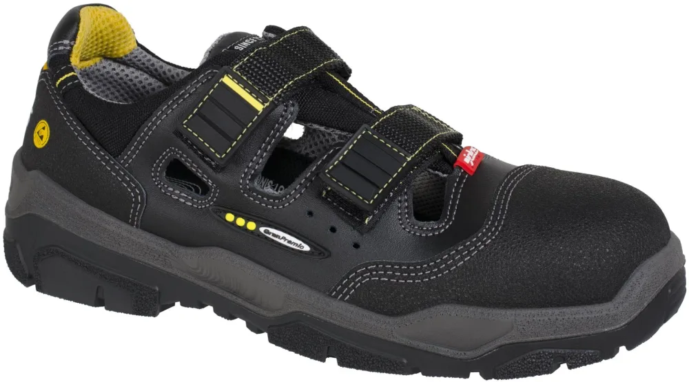 Jalas 1510 Antislip Skyddssko S1, svart, bred 36