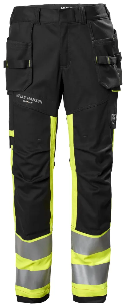 Helly Hansen Workwear Fyre Arbetsbyxa svart/Hi-Vis gul Storlek C62