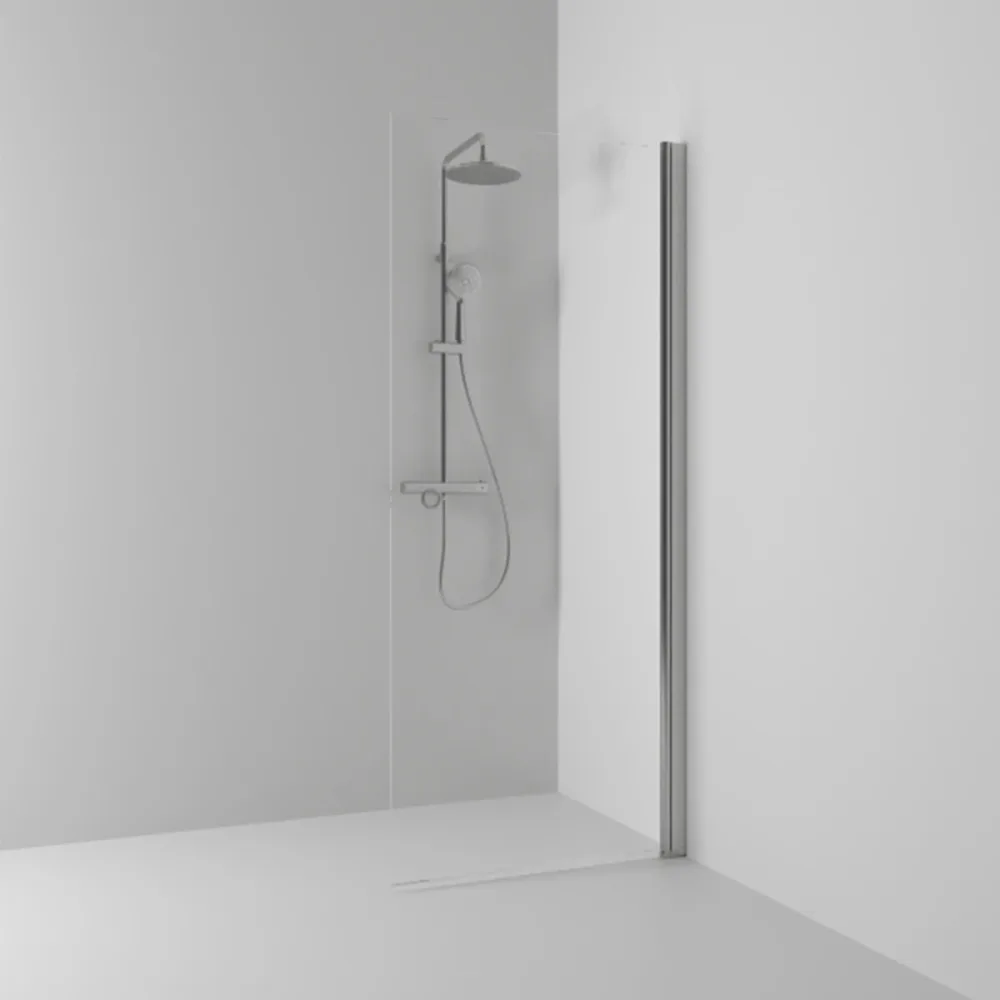 Duschdörr Skoga Blank, Krom, 80cm, Klarglas | Stuvbutiken