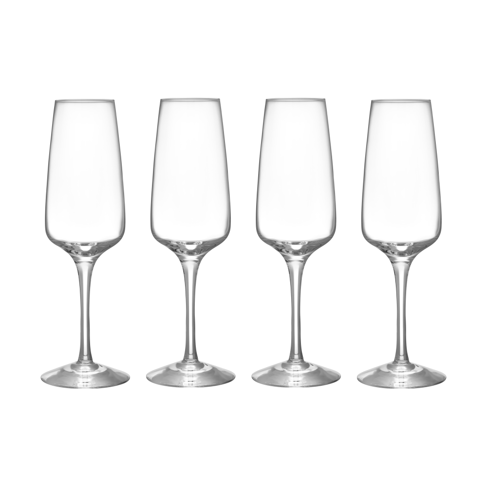 Pulse champagneglas 28 cl 4-pack, Klar