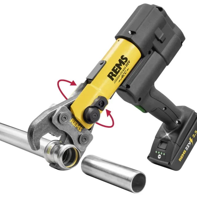 REMS Akku-Press 22 V ACC Pressmaskin med L-BOXX, batteri och laddare