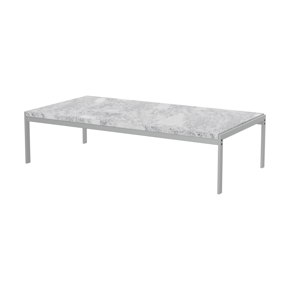 PK63A soffbord fauske marble rolled 120x60x31 cm, Grey-White