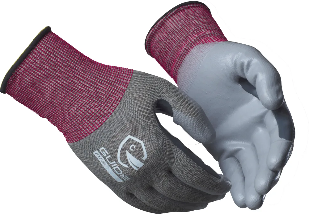 Guide Gloves 6602 Handske PU, skärskydd C, touch 6
