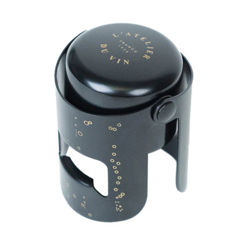 Bouchon Gard'Bulles flaskkork, Svart
