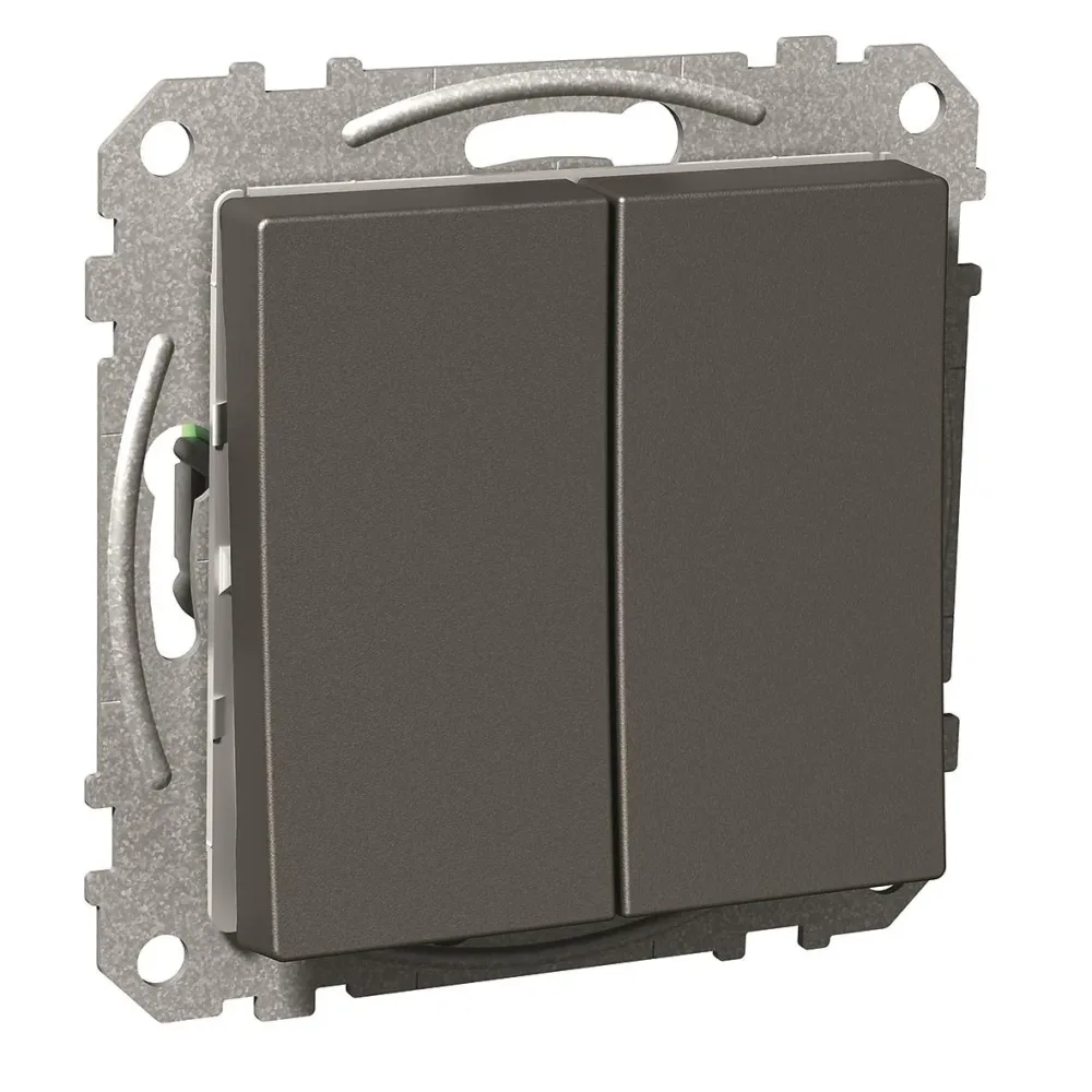 Schneider Electric Exxact Strömbrytare antracit Dubbeltrapp - Bild 2