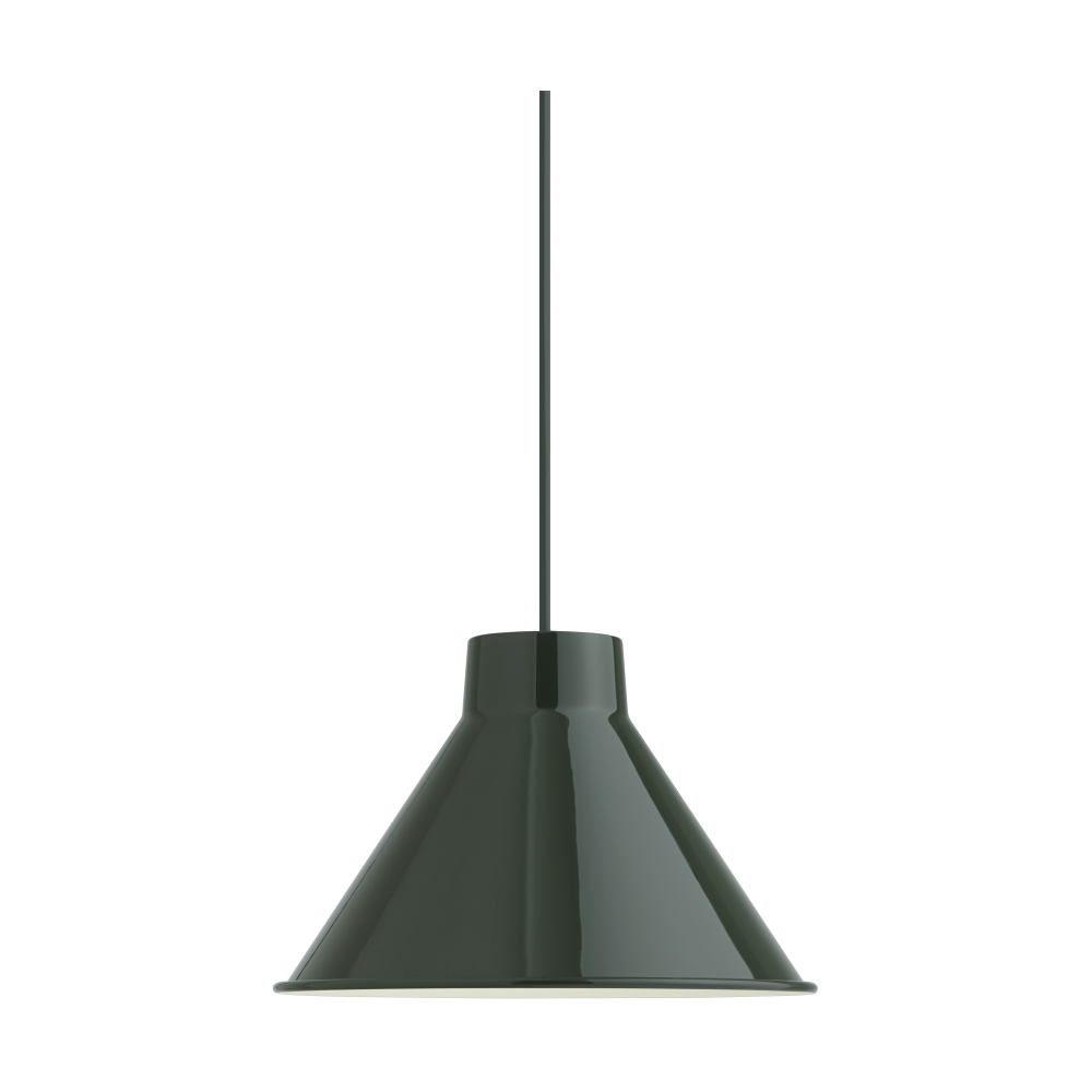 Top taklampa Ø28 cm, Mörkgrön
