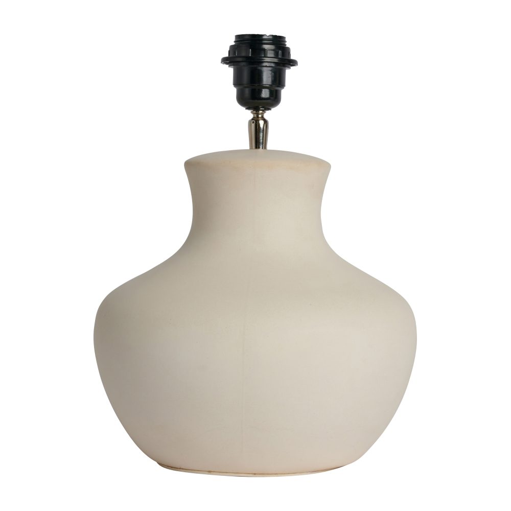 Mia lampfot 31 cm, White-ivory