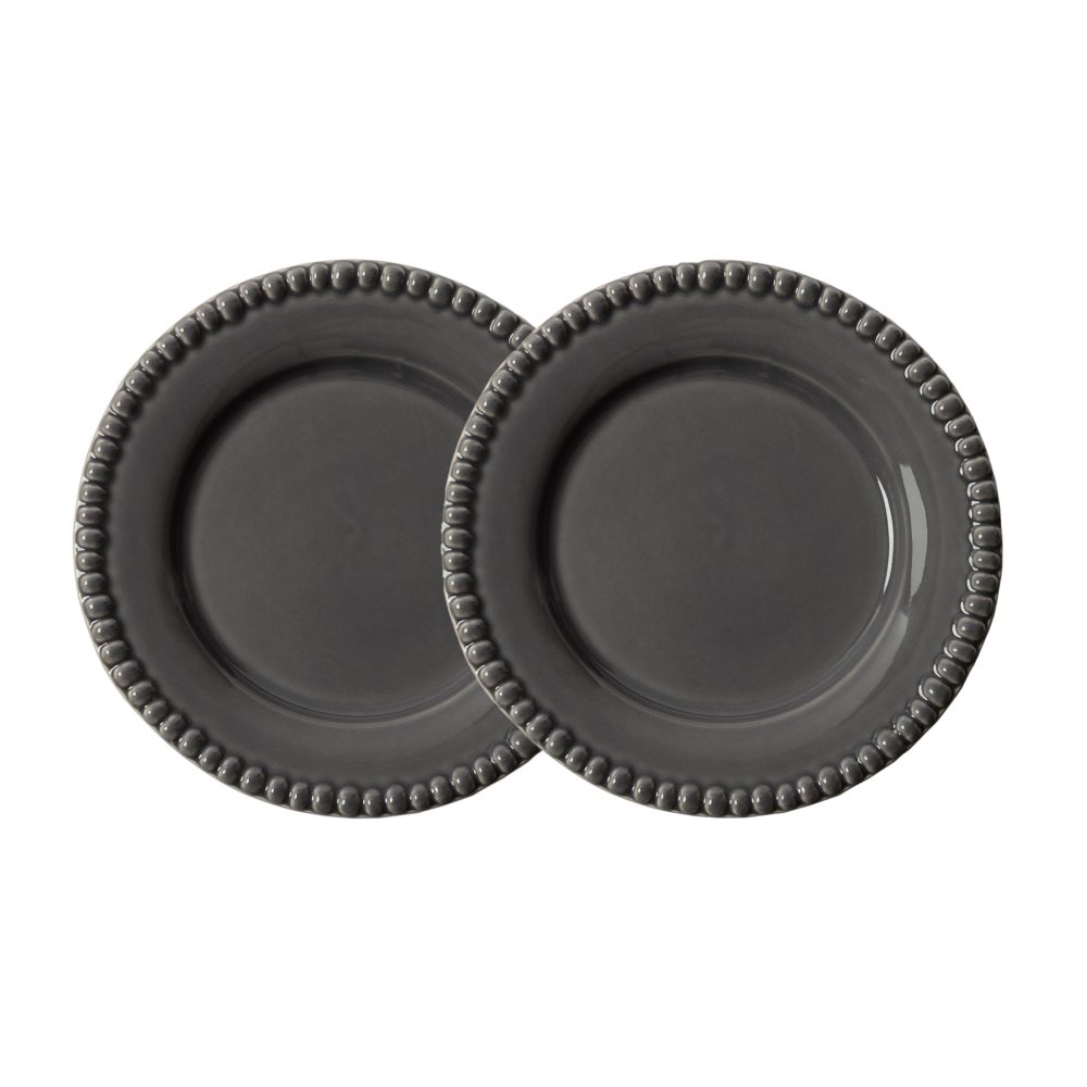 Daria desserttallrik Ø22 cm 2-pack, Clean grey