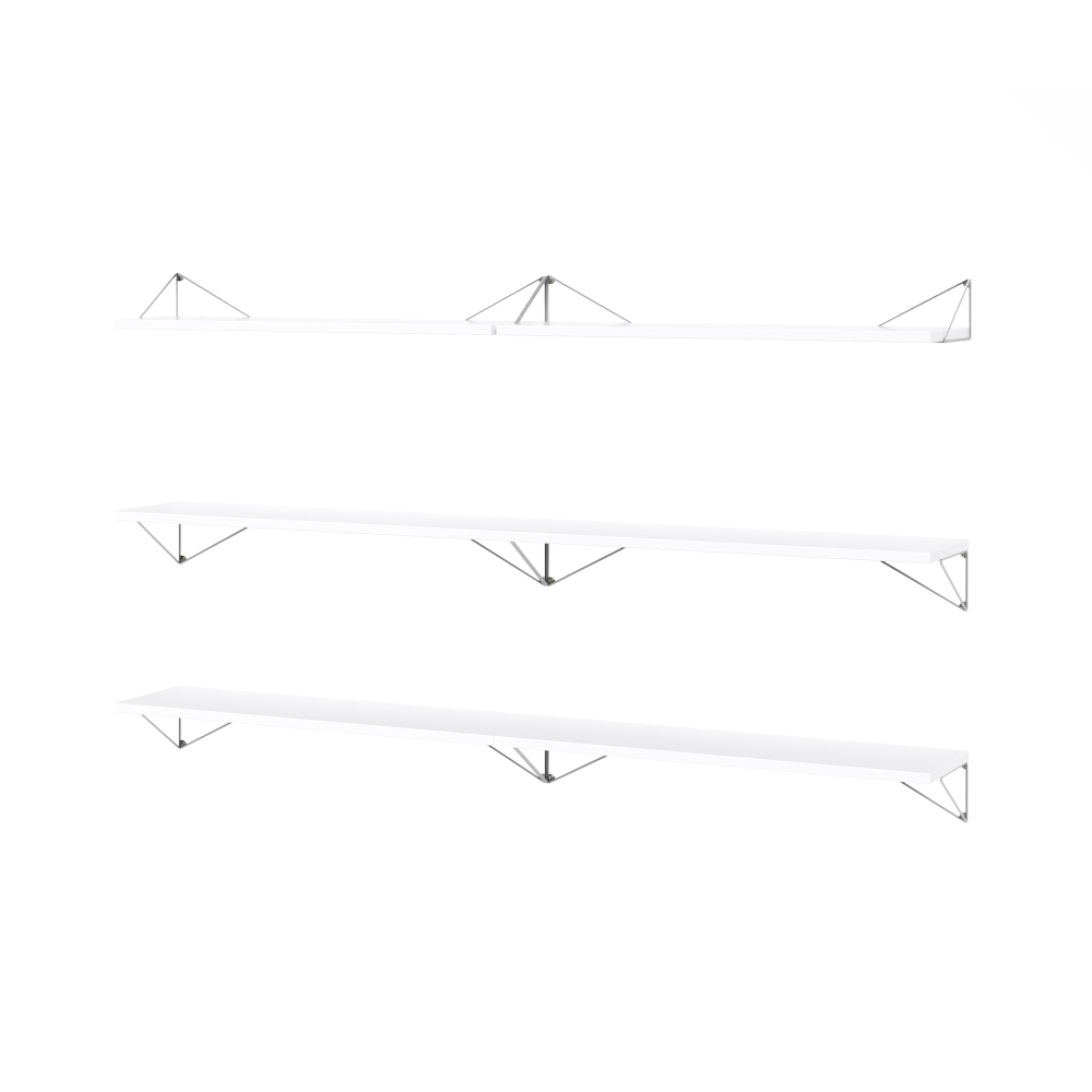Pythagoras Bundle B hyllsystem vit-krom