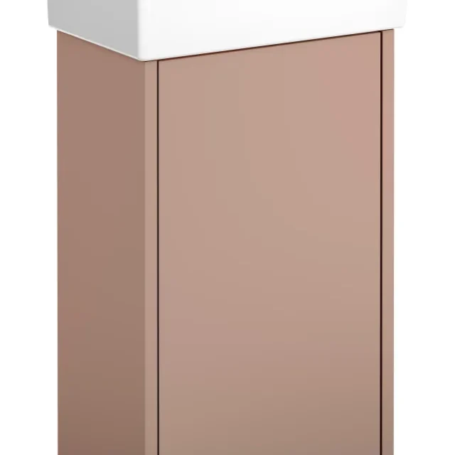 Gustavsberg Artic Small GB71ACVC34TL33L Kommodpaket askgrå/svart, 36 cm, vänster Askgrå/svart