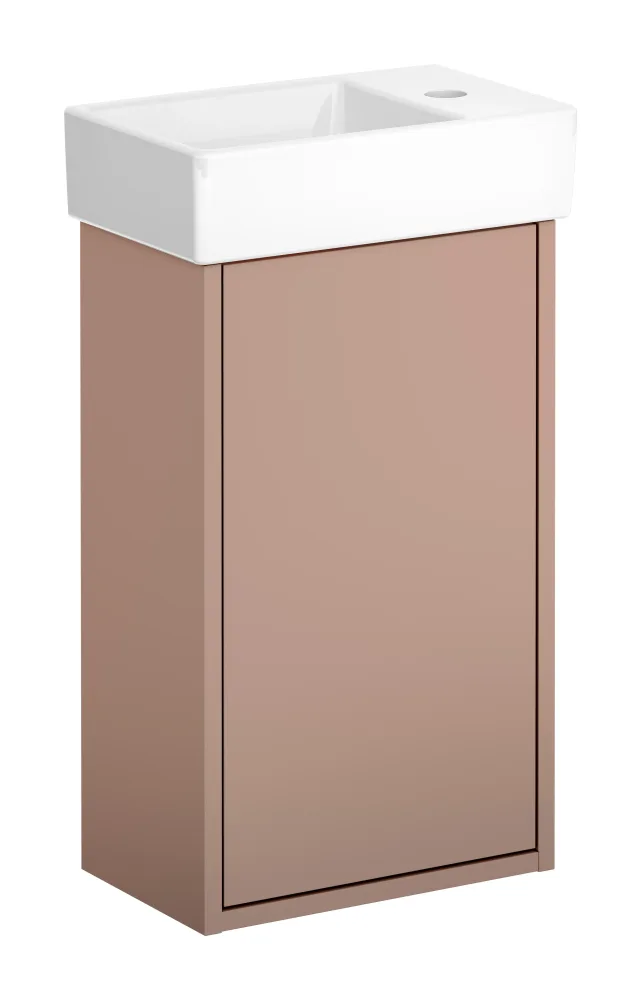 Gustavsberg Artic Small GB71ACVC34TL33L Kommodpaket askgrå/svart, 36 cm, vänster Askgrå/svart