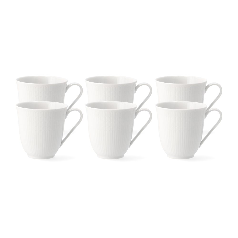 Swedish Grace mugg 30 cl, 6-pack snö (vit)