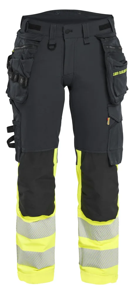 Blåkläder 702516489933C38 Arbetsbyxa varsel, svart/gul Svart/gul - Bild 2