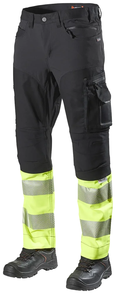 L.Brador 185PB Servicebyxa hi-vis gul, klass 1 C52