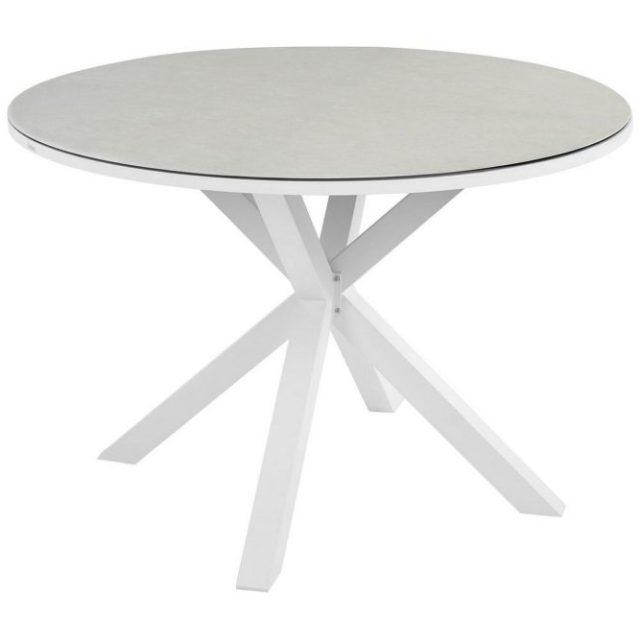 Runt bord Maletto Vit/Beige/Grå