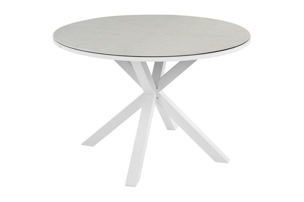 Runt bord Maletto Vit/Beige/Grå